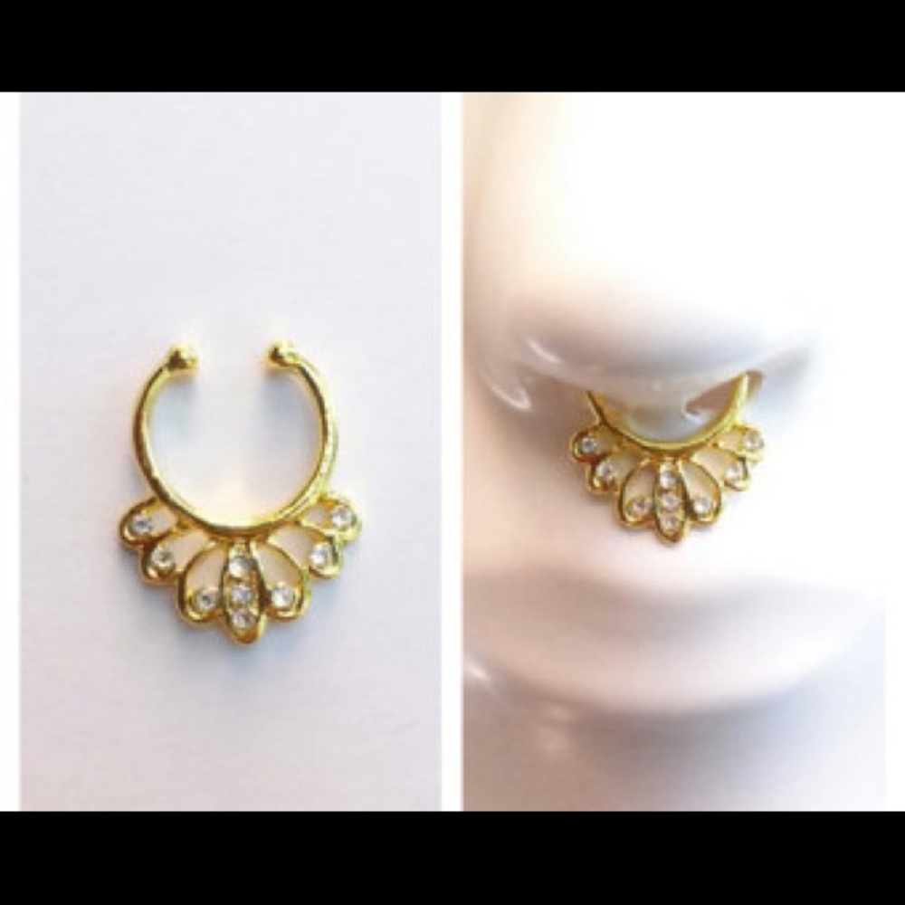 Large Faux Septum Ring.